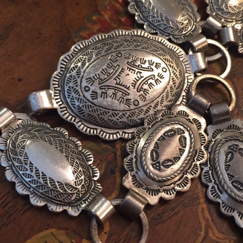 Sanford silver plated belt/ necklace - Picture 7 of 8